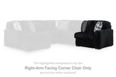Midnight-Madness Sectional Sofa - Abundant Home Collections