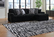 Midnight-Madness Sectional Sofa with Chaise - Abundant Home Collections