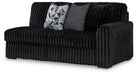Midnight-Madness Sectional with Chaise - Abundant Home Collections