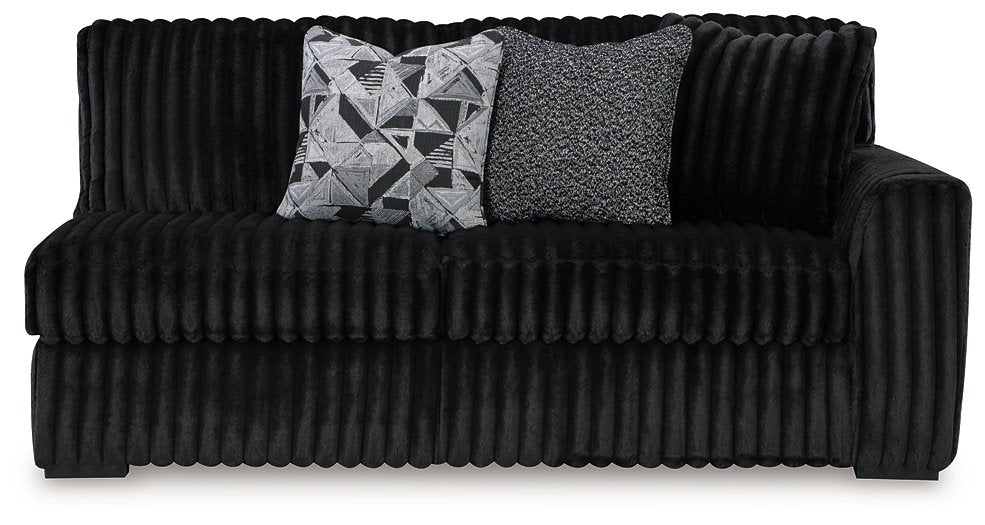 Midnight-Madness Sectional with Chaise - Abundant Home Collections