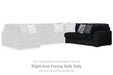 Midnight-Madness Sectional Sofa with Chaise - Abundant Home Collections