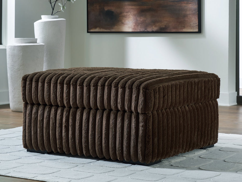 Midnight-Madness Oversized Accent Ottoman - Abundant Home Collections