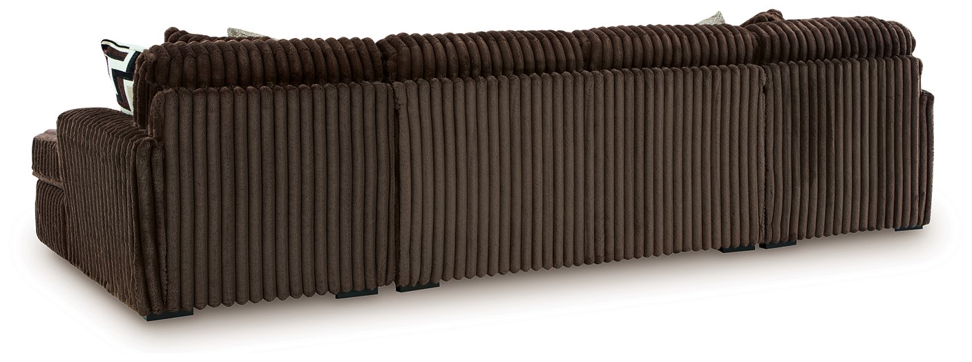 Midnight-Madness Sectional with Chaise - Abundant Home Collections