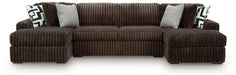Midnight-Madness Sectional with Chaise - Abundant Home Collections