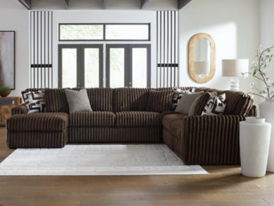 Midnight-Madness Sectional with Chaise - Abundant Home Collections