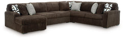 Midnight-Madness Sectional with Chaise - Abundant Home Collections