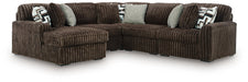 Midnight-Madness Sectional with Chaise - Abundant Home Collections
