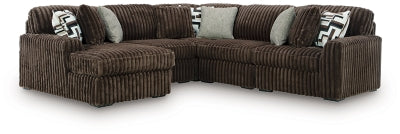 Midnight-Madness Sectional with Chaise - Abundant Home Collections