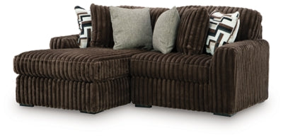 Midnight-Madness Sectional with Chaise - Abundant Home Collections