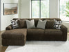 Midnight-Madness Sectional Sofa with Chaise - Abundant Home Collections