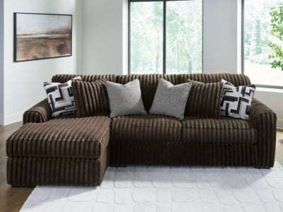 Midnight-Madness Sectional Sofa with Chaise - Abundant Home Collections