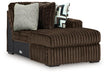 Midnight-Madness Sectional with Chaise - Abundant Home Collections