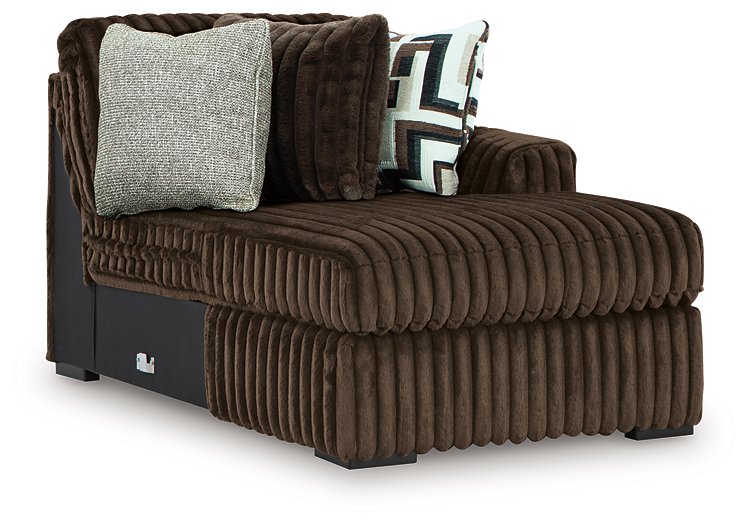 Midnight-Madness Sectional with Chaise - Abundant Home Collections