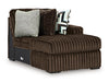 Midnight-Madness Sectional with Chaise - Abundant Home Collections