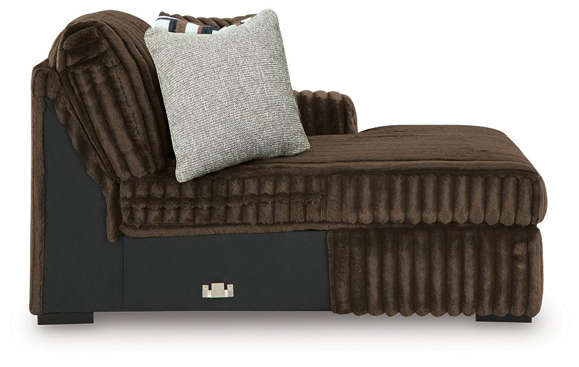Midnight-Madness Sectional with Chaise - Abundant Home Collections
