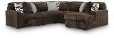 Midnight-Madness Sectional with Chaise - Abundant Home Collections