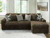 Midnight-Madness Sectional Sofa with Chaise - Abundant Home Collections