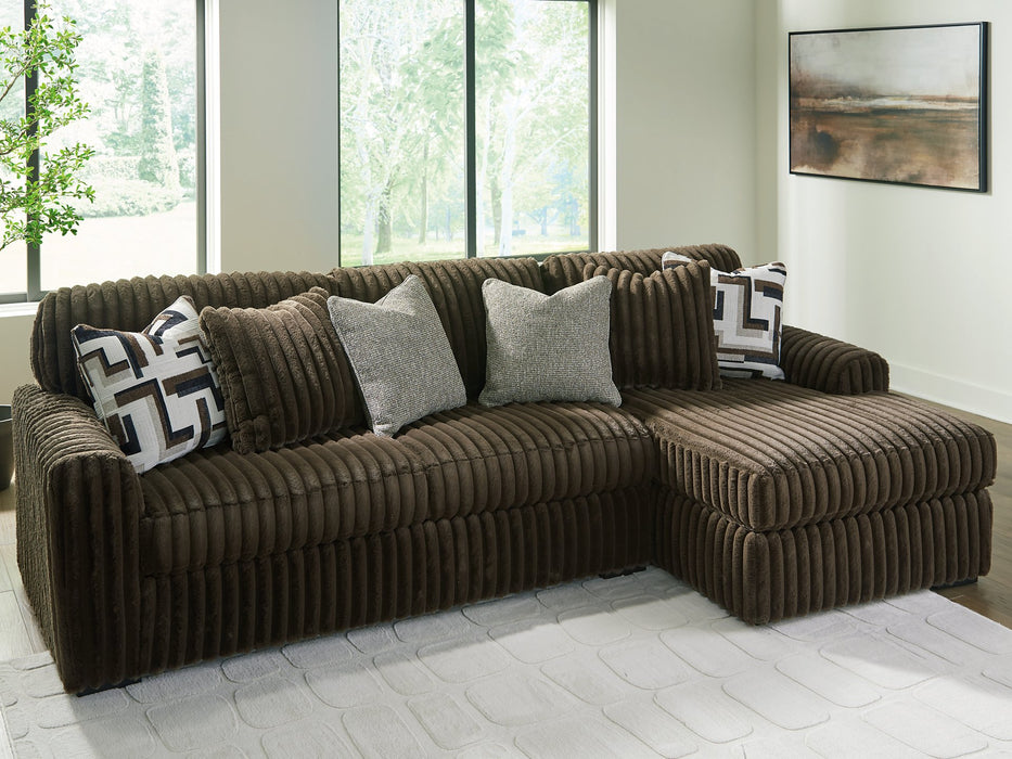 Midnight-Madness Sectional Sofa with Chaise - Abundant Home Collections