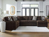 Midnight-Madness Sectional with Chaise - Abundant Home Collections