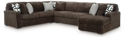 Midnight-Madness Sectional with Chaise - Abundant Home Collections