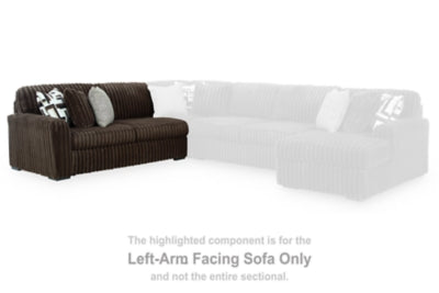 Midnight-Madness Sectional with Chaise - Abundant Home Collections