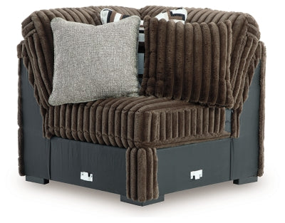 Midnight-Madness Sectional with Chaise - Abundant Home Collections