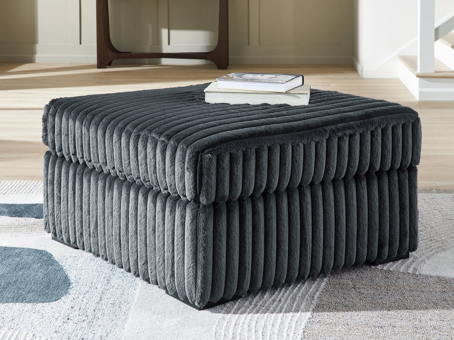 Midnight-Madness Oversized Accent Ottoman - Abundant Home Collections