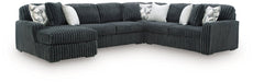 Midnight-Madness Sectional with Chaise - Abundant Home Collections