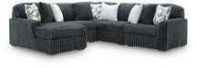 Midnight-Madness Sectional with Chaise - Abundant Home Collections
