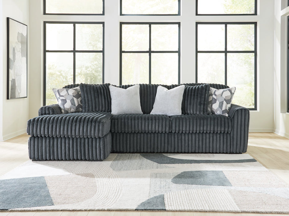 Midnight-Madness Sectional Sofa with Chaise - Abundant Home Collections