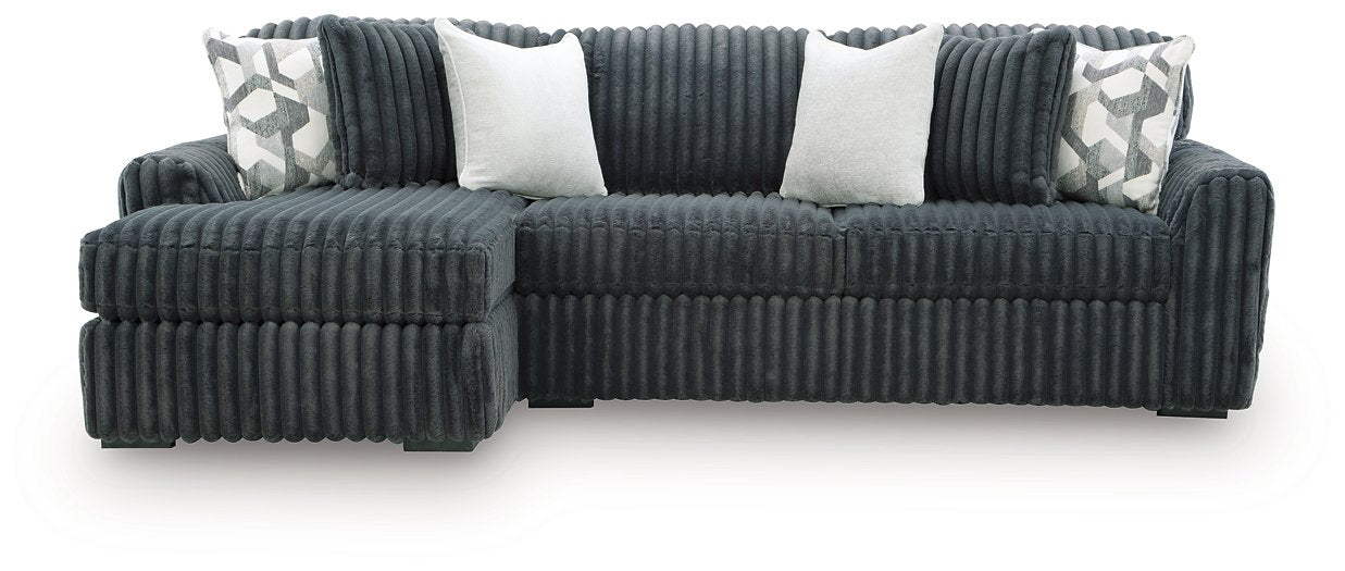 Midnight-Madness Sectional Sofa with Chaise - Abundant Home Collections