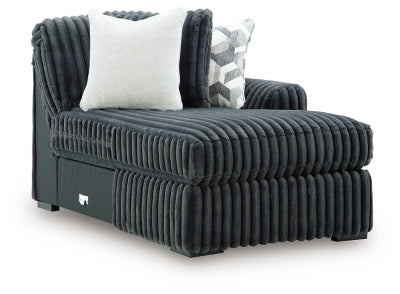 Midnight-Madness Sectional Sofa with Chaise - Abundant Home Collections