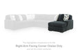 Midnight-Madness Double Chaise 3-Piece Sectional - Abundant Home Collections