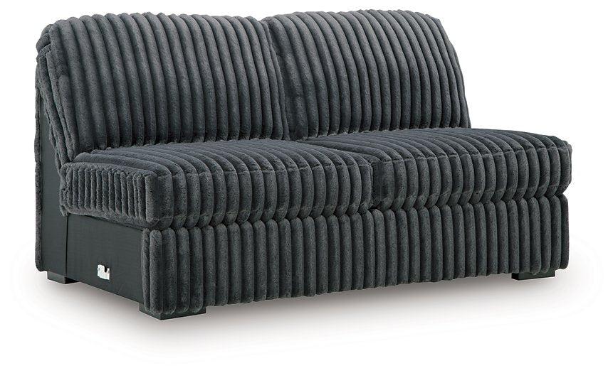 Midnight-Madness Double Chaise 3-Piece Sectional - Abundant Home Collections