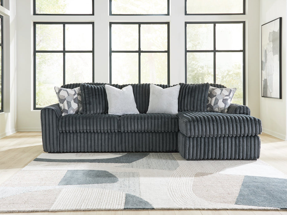 Midnight-Madness Sectional Sofa with Chaise - Abundant Home Collections