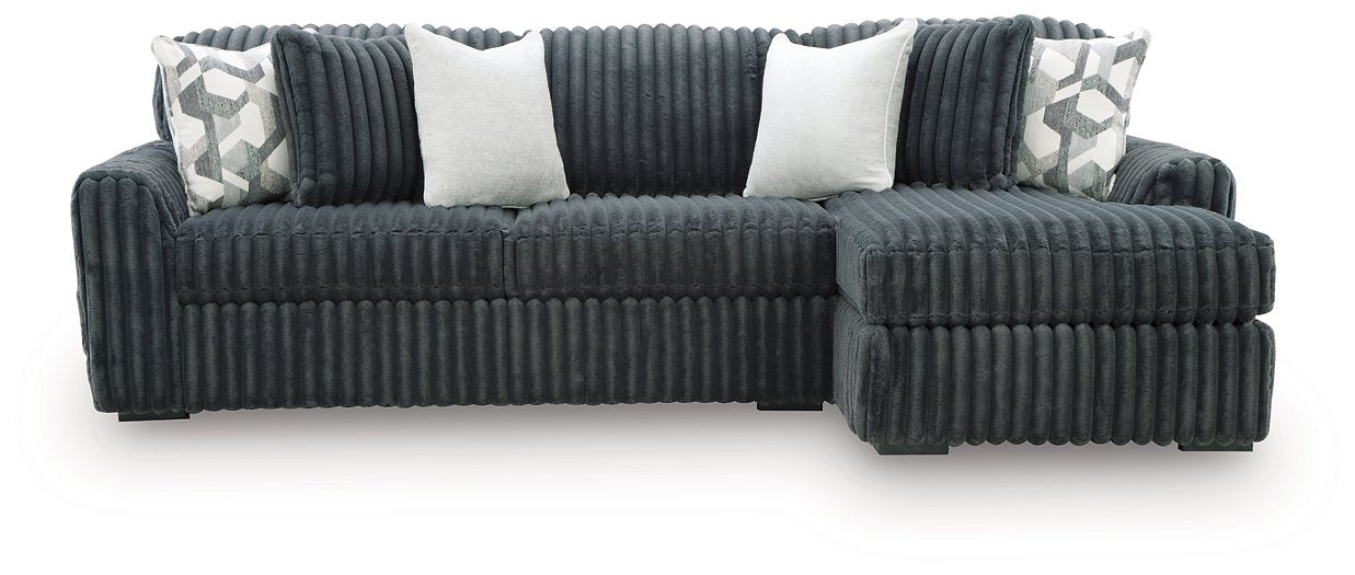 Midnight-Madness Sectional Sofa with Chaise - Abundant Home Collections