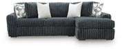 Midnight-Madness Sectional Sofa with Chaise - Abundant Home Collections