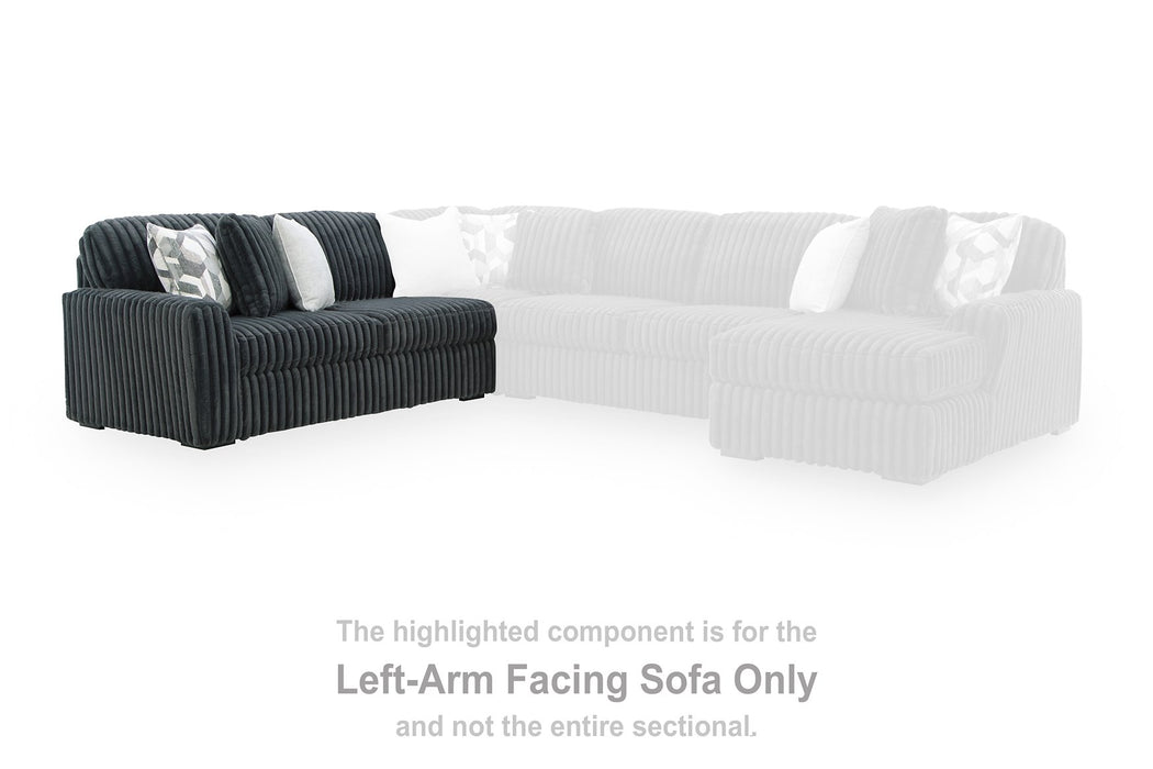 Midnight-Madness Sectional Sofa with Chaise - Abundant Home Collections