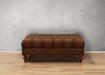Aliso Leather Ottoman