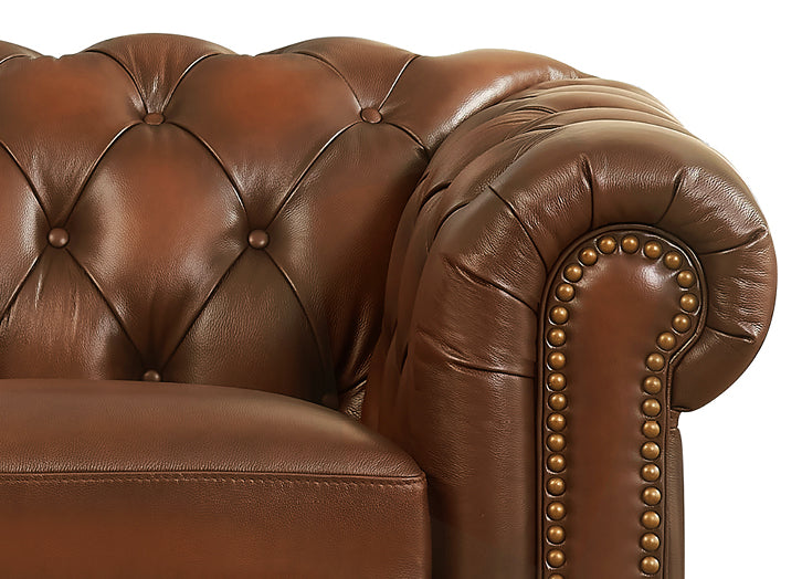 Aliso Leather Loveseat