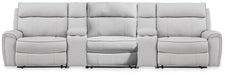 Social Pointe Reclining Sectional with Storage Consoles - Abundant Home Collections