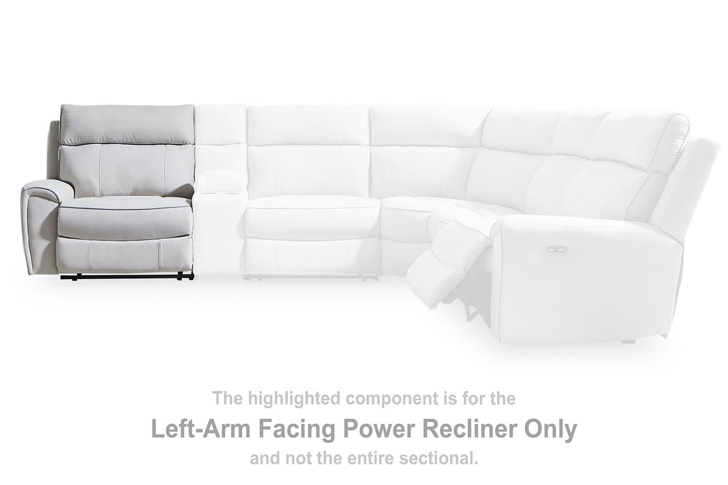 Social Pointe Reclining Sectional with Storage Consoles - Abundant Home Collections