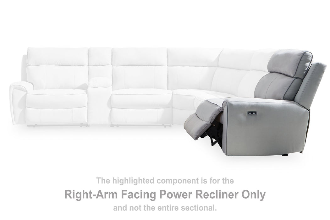 Social Pointe Reclining Sectional with Storage Consoles - Abundant Home Collections
