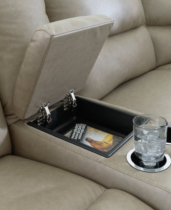 Narwhal Place Reclining Sectional with Storage Console - Abundant Home Collections