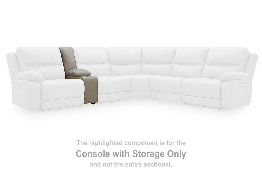 Narwhal Place Reclining Sectional with Storage Console - Abundant Home Collections