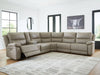 Narwhal Place Reclining Sectional with Storage Console - Abundant Home Collections
