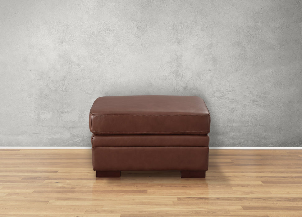Dillon Leather Ottoman