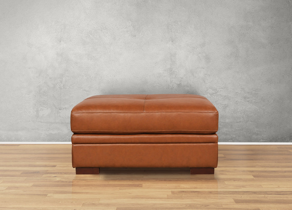 Dillon Leather Ottoman