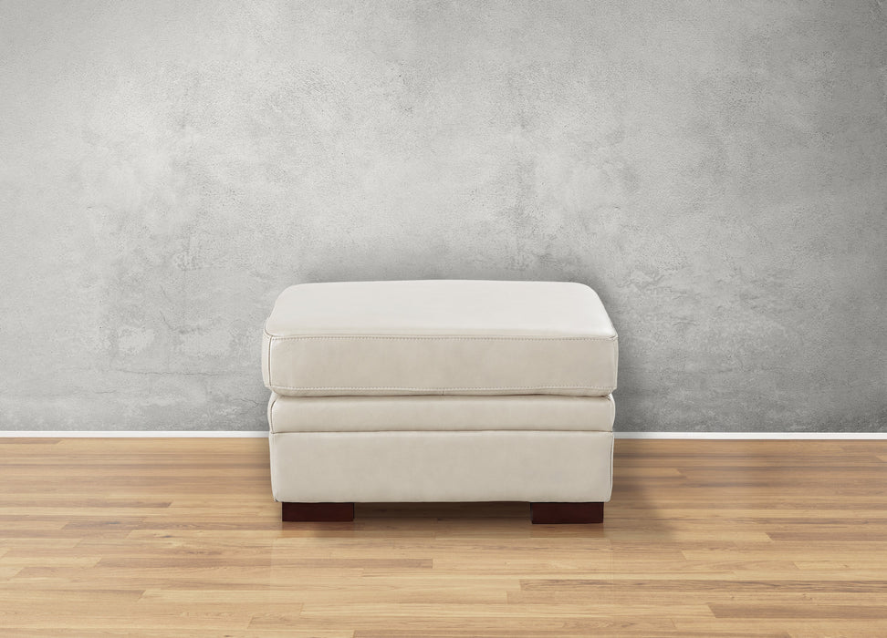 Dillon Leather Ottoman