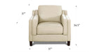 Bella Leather Ottoman